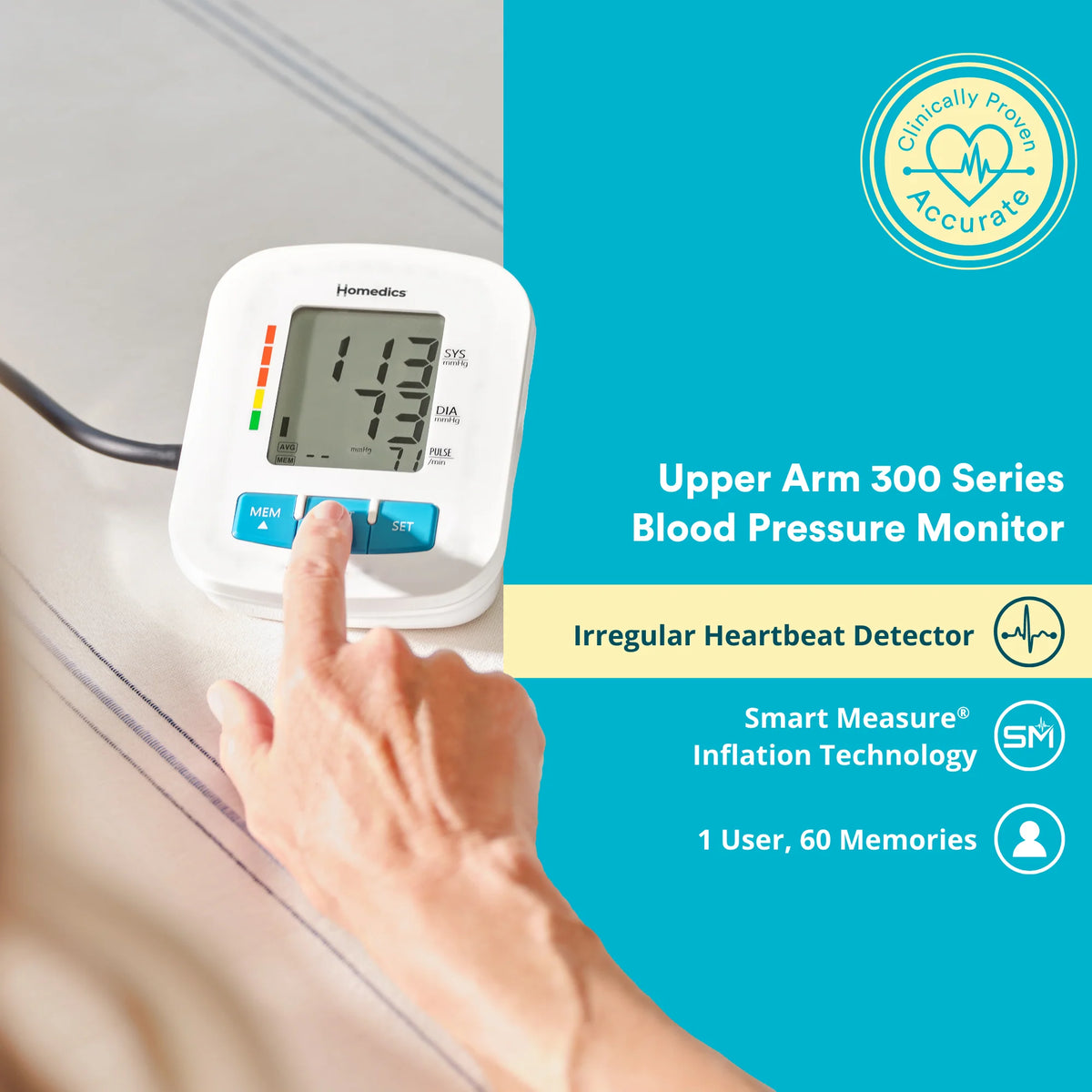 Upper Arm 300 Series Blood Pressure Monitor