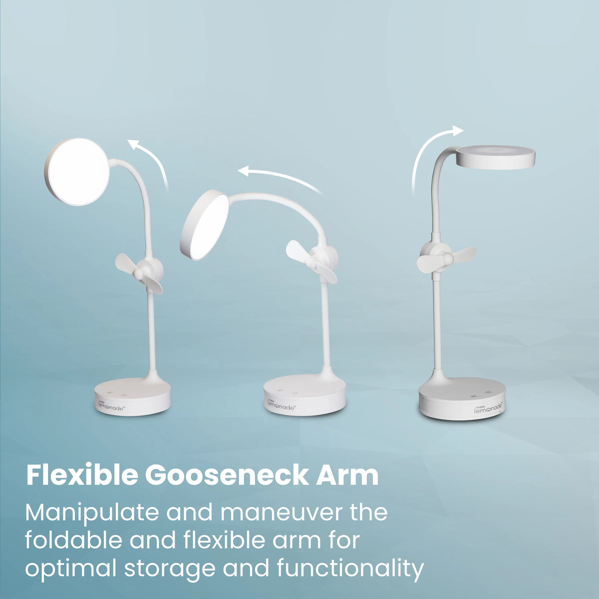 Make Lemonade Desk Lamp Fan