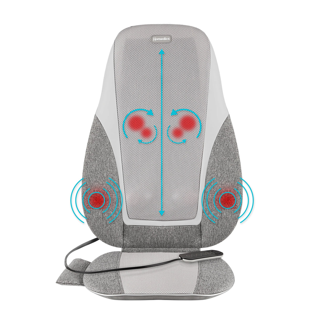 Shiatsu + Kneading & Vibration Massage Cushion with Heat