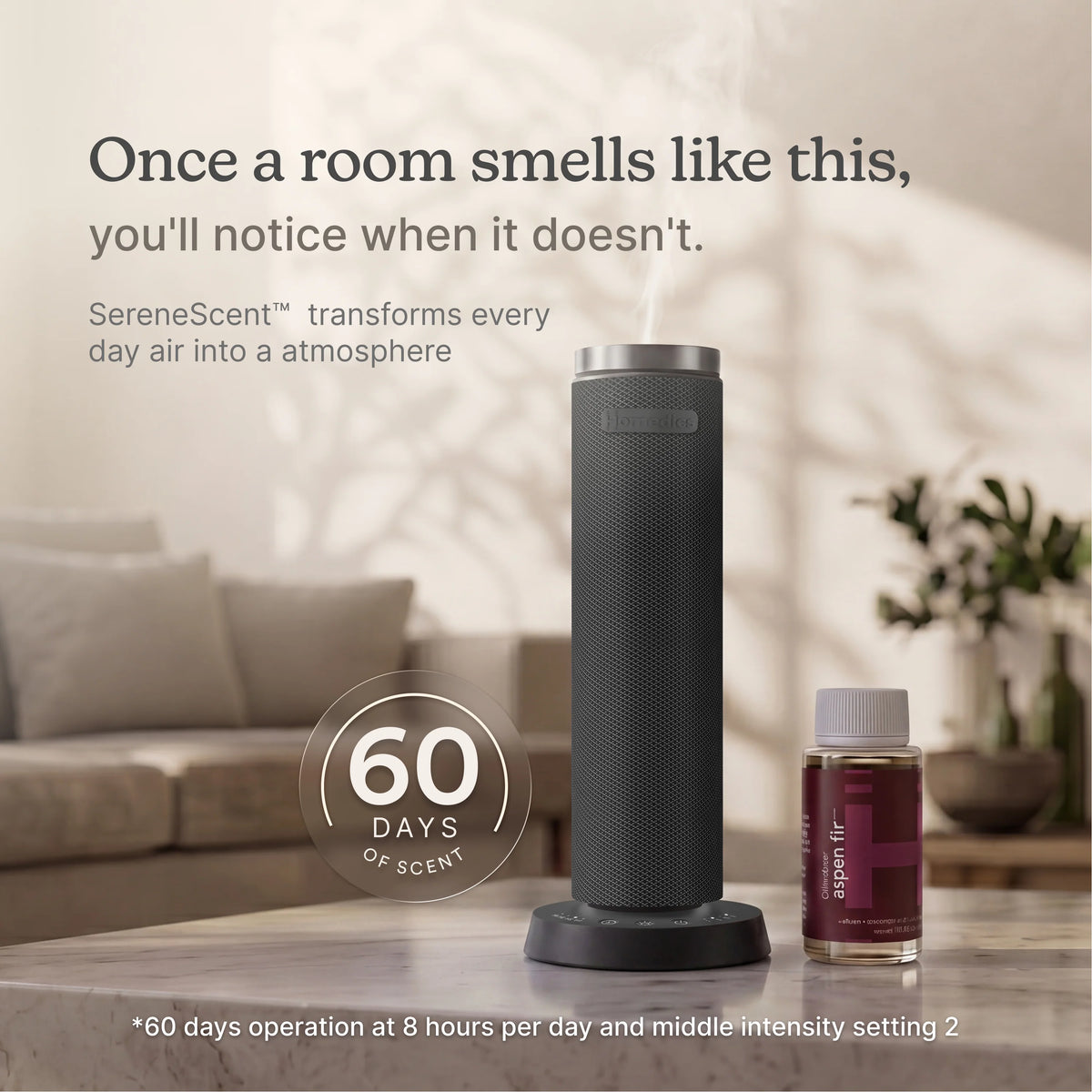 SereneScent™ Waterless Rechargeable 120 ml Diffuser + Oil Bundle